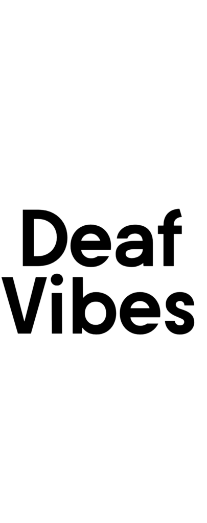 Deaf Vibes Logo Black
