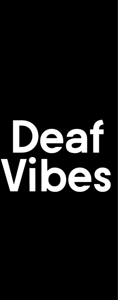 Deaf Vibes Logo White