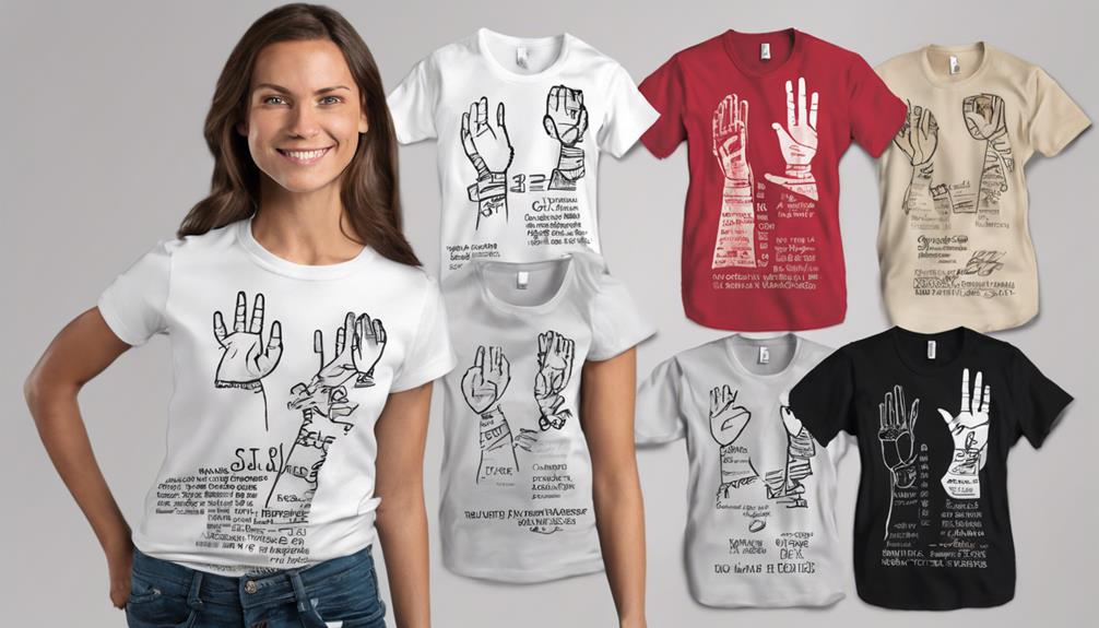 selecting sign language apparel
