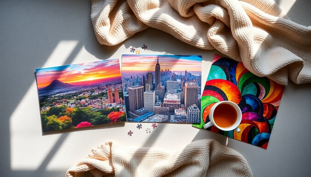 selecting an adult puzzle