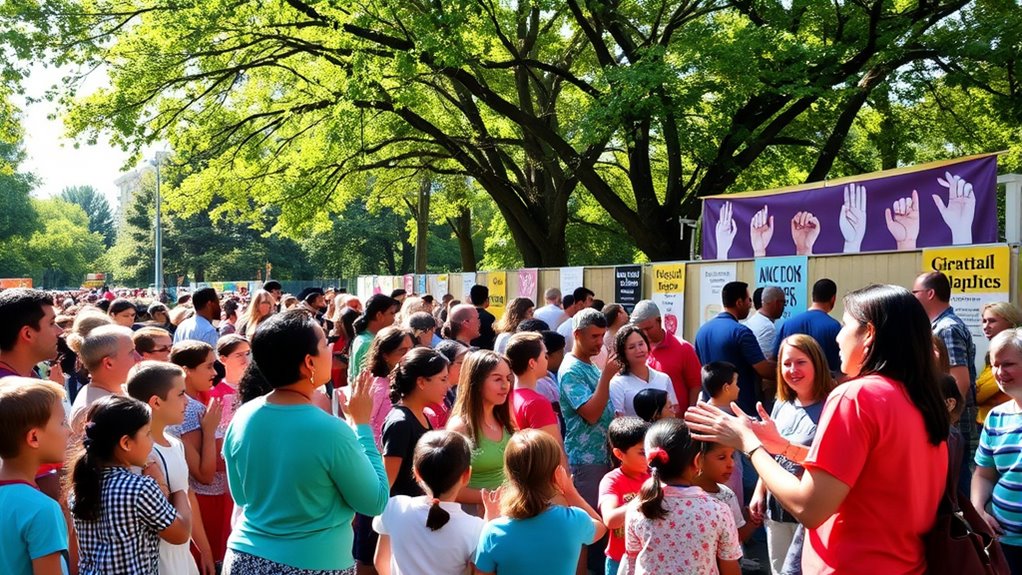 support local deaf organizations