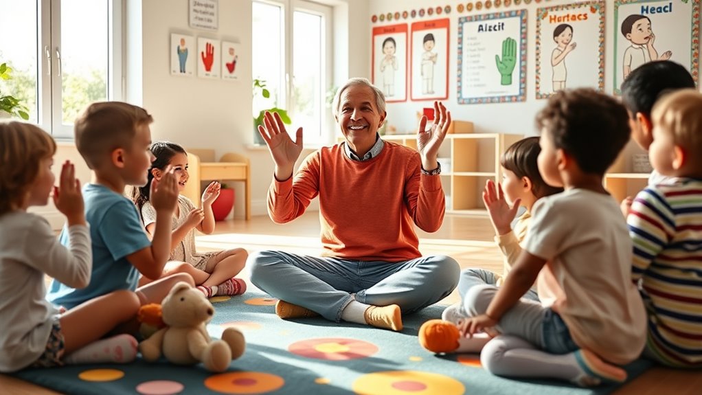 teaching kids sign language