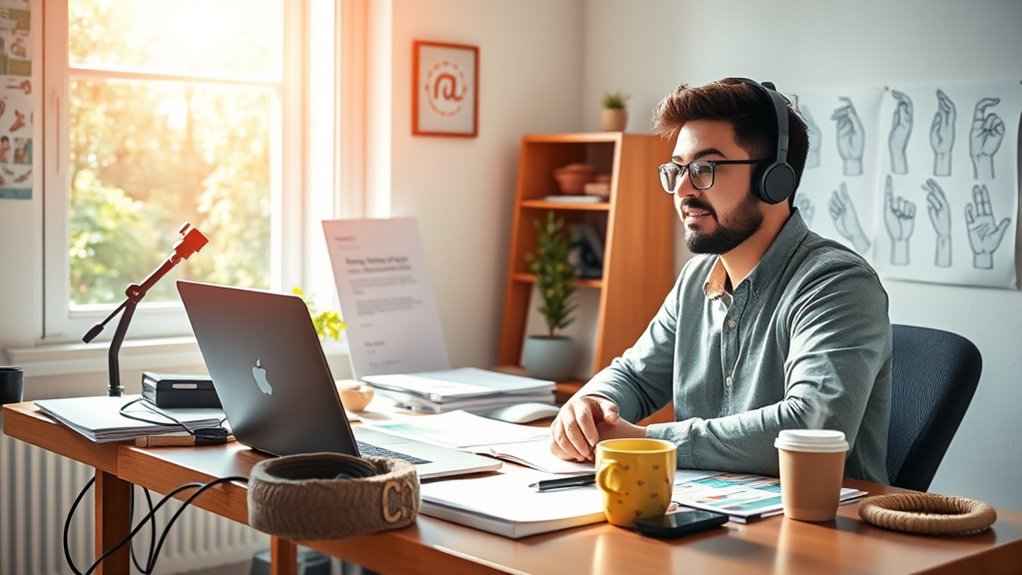 deaf freelance self employment success