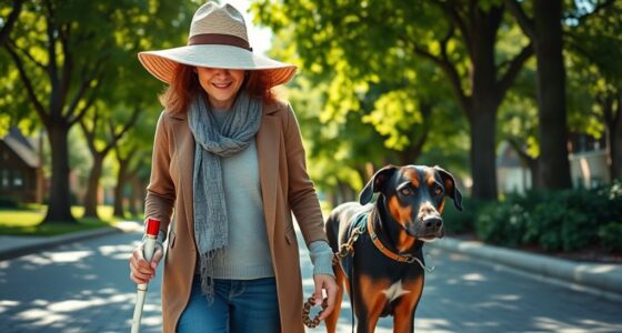 guide dogs and canes