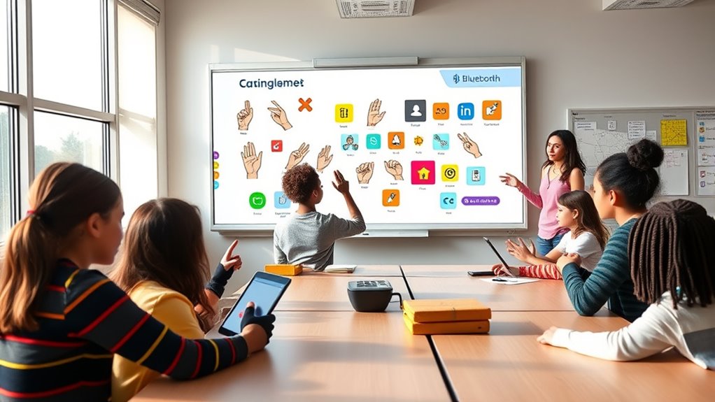 assistive tech enhances deaf learning