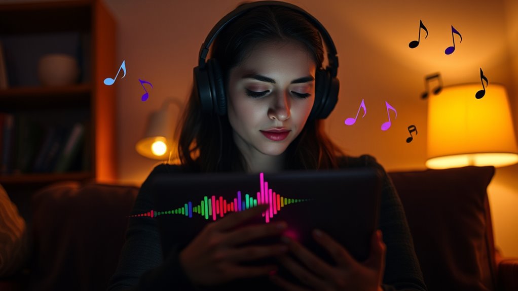 choose calming instrumental music