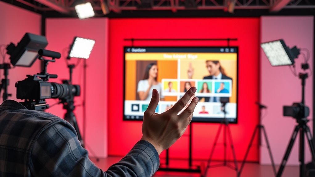E‑Books With Interactive Sign Video: Production Workflow 3 clear sign language filming