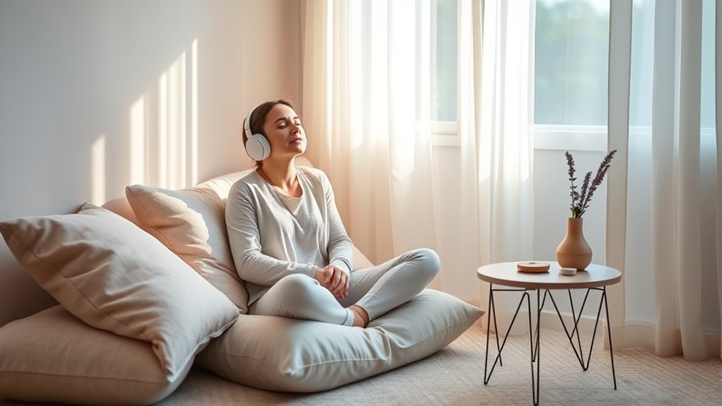 create noise reducing safe spaces