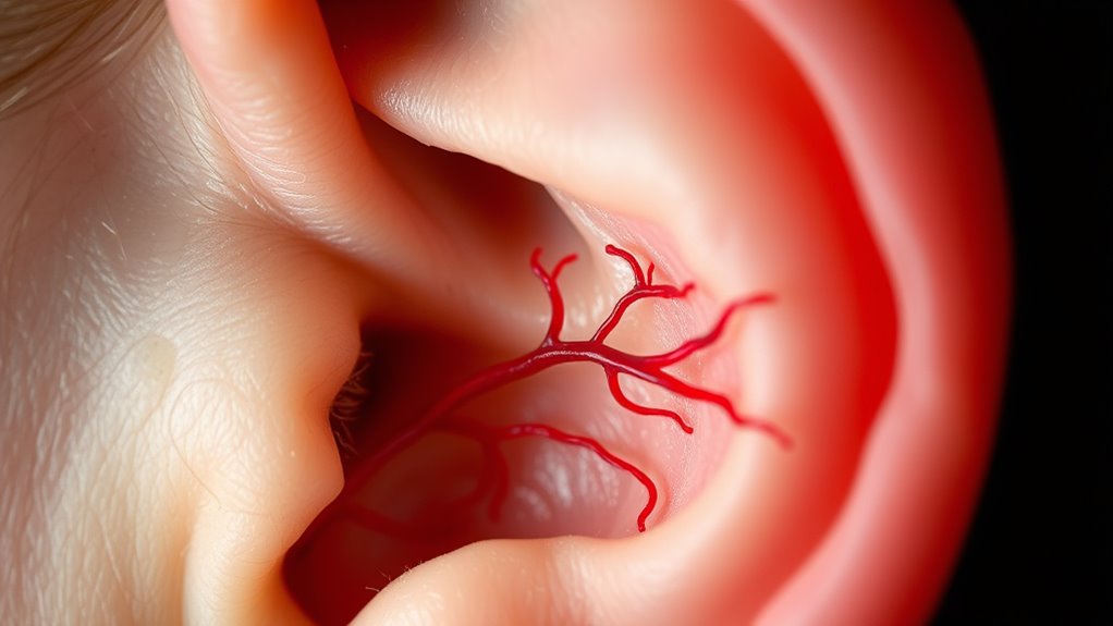 diabetes damages ear microvasculature