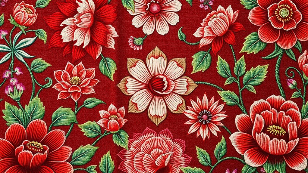 elegant chinese floral carpets