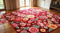 elegant floral silk carpets