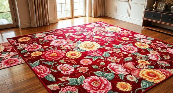 elegant floral silk carpets