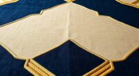 elegant geometric silk rugs