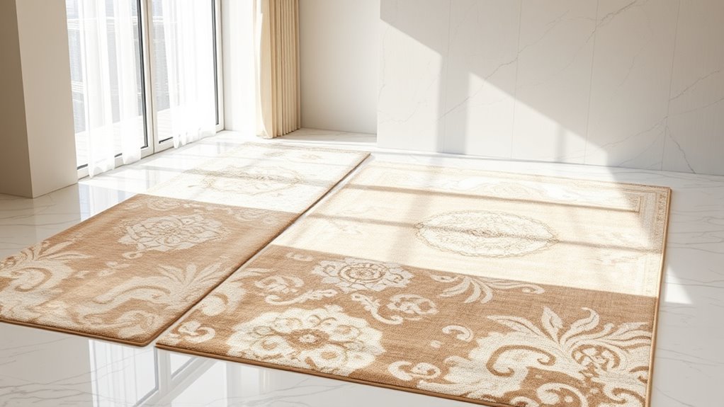 elegant neutral silk carpets