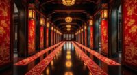 elegant palace hallway runners