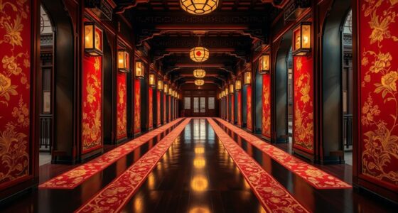 elegant palace hallway runners