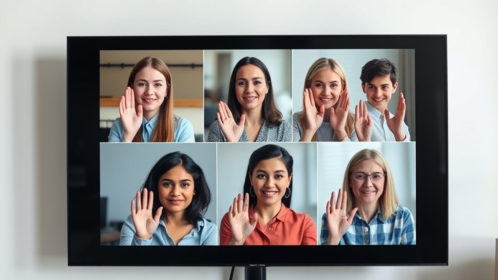 ensure sign language visibility