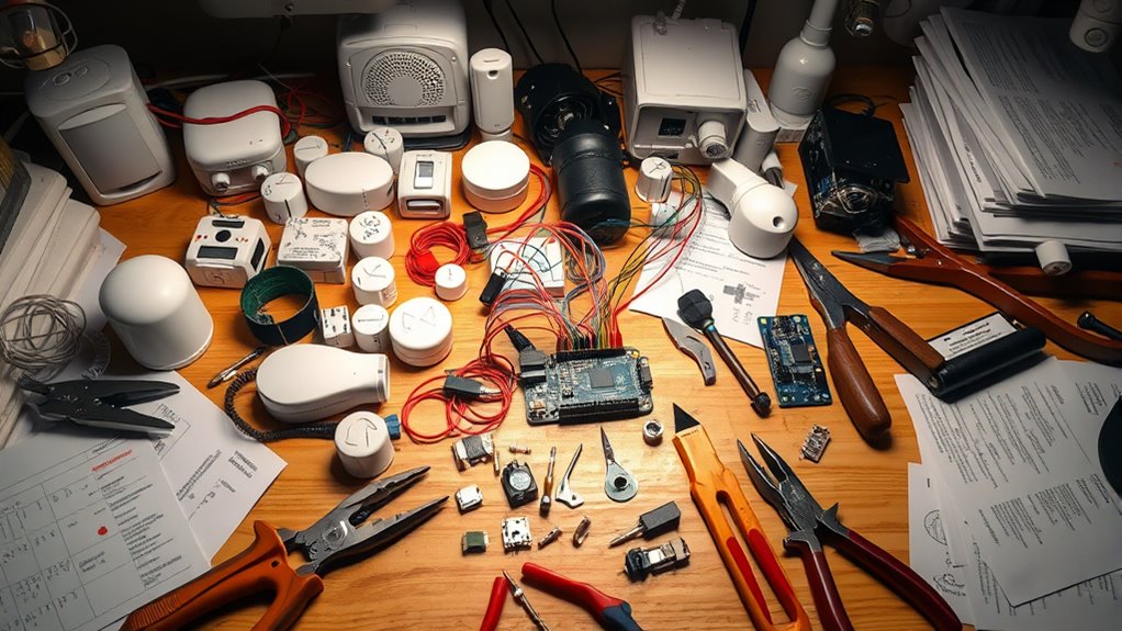 gather sensors and mounting hardware