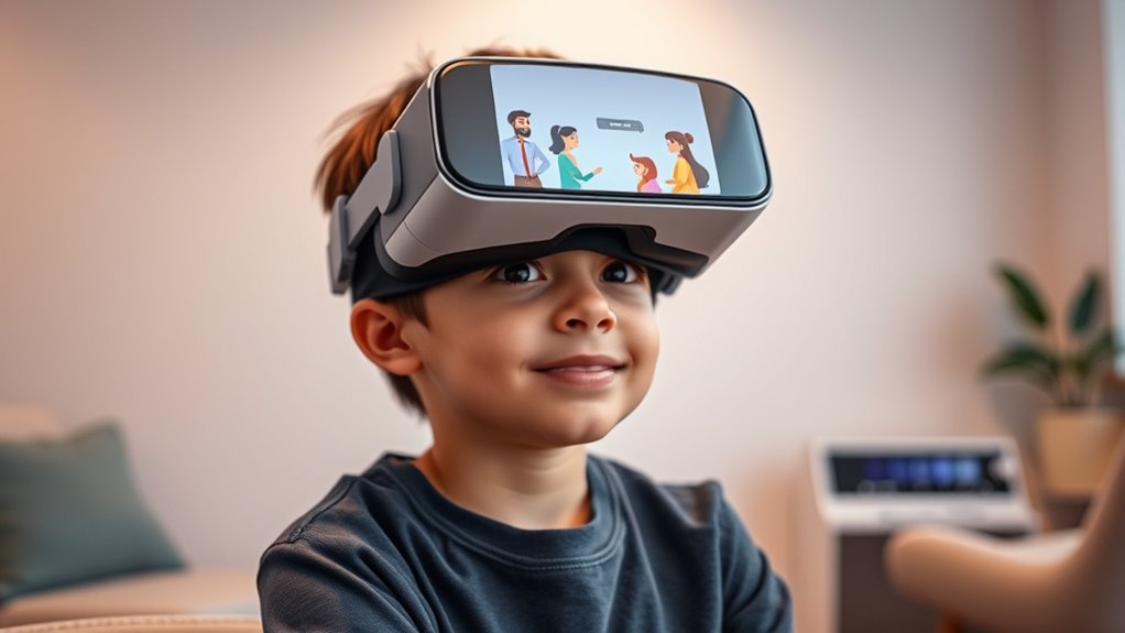Virtual Reality Exposure for Social Anxiety in Deaf Teens 9 immersive personalized social training