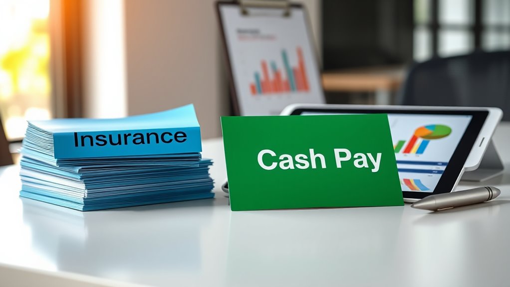 insurance vs cash payments