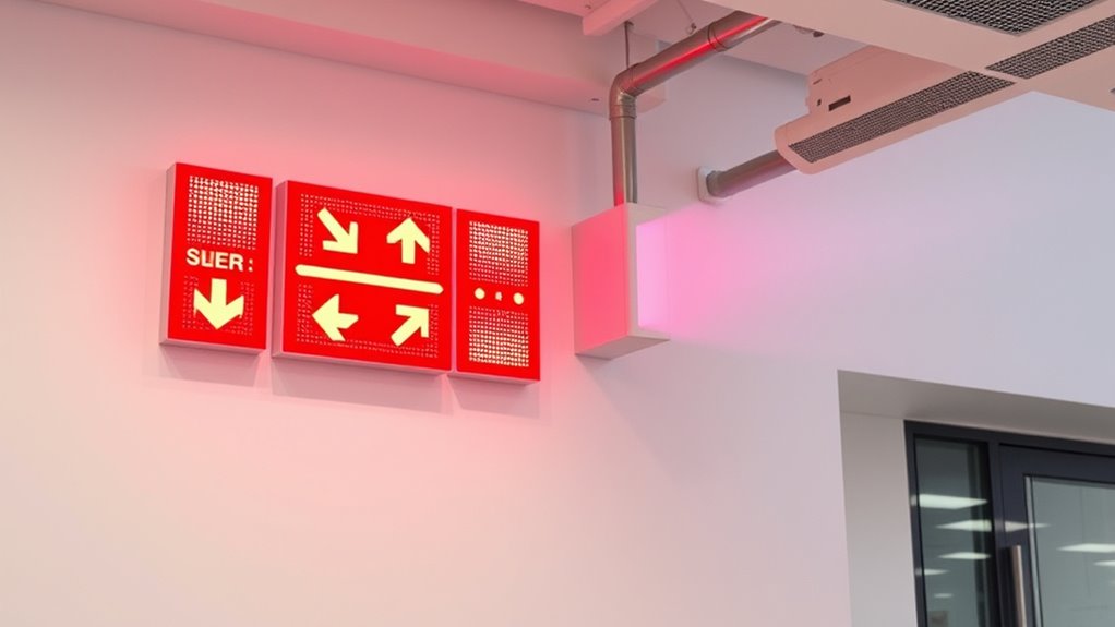 integrated visual fire alarm systems