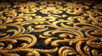 luxurious durable metallic carpets
