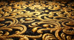 luxurious durable metallic carpets