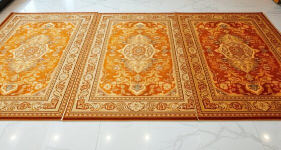 luxurious metallic silk carpets