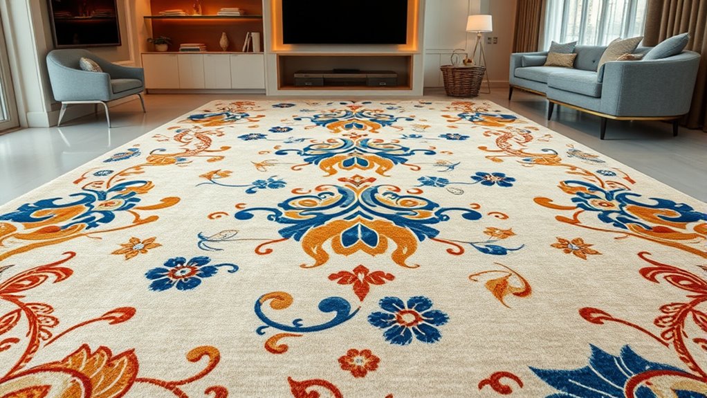 luxury durable silk wool rugs