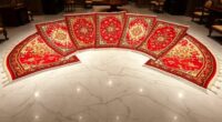 luxury high gloss silk carpets
