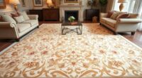 luxury ivory silk rugs