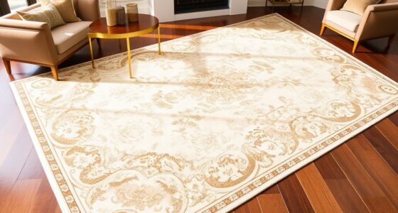 luxury ivory silk rugs