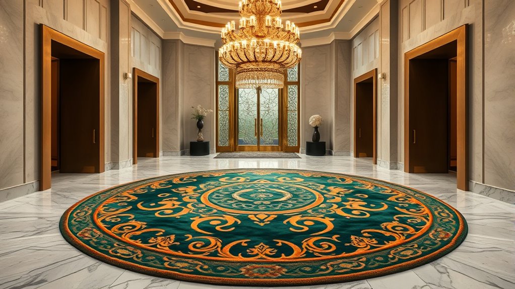 luxury yilong foyer rugs