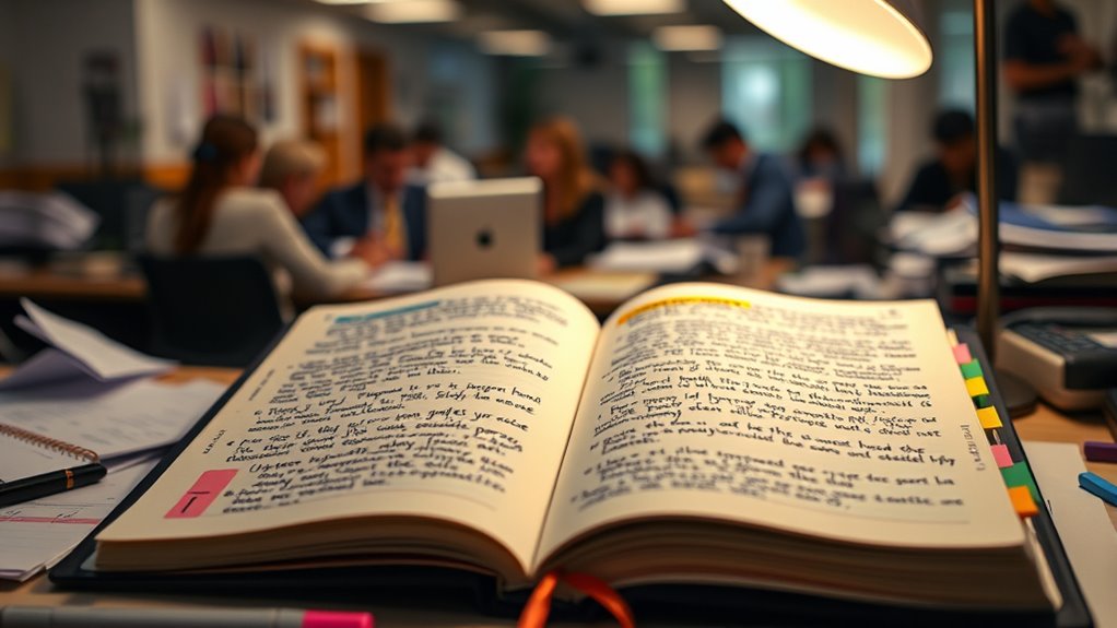 organize notes for clarity