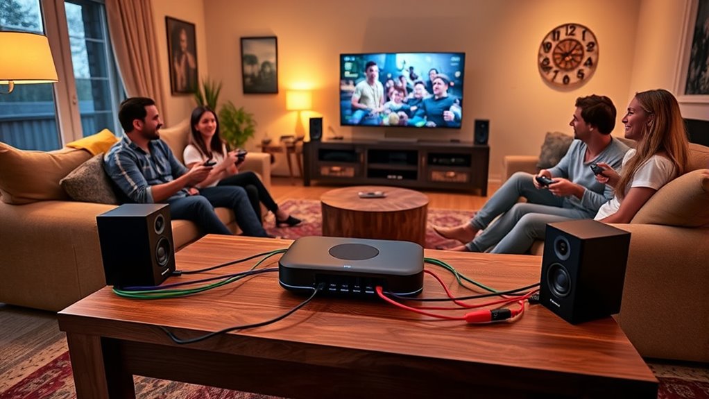 Family Game Night Ideas That Level the Audio Playing Field 5 organized multi device audio setup