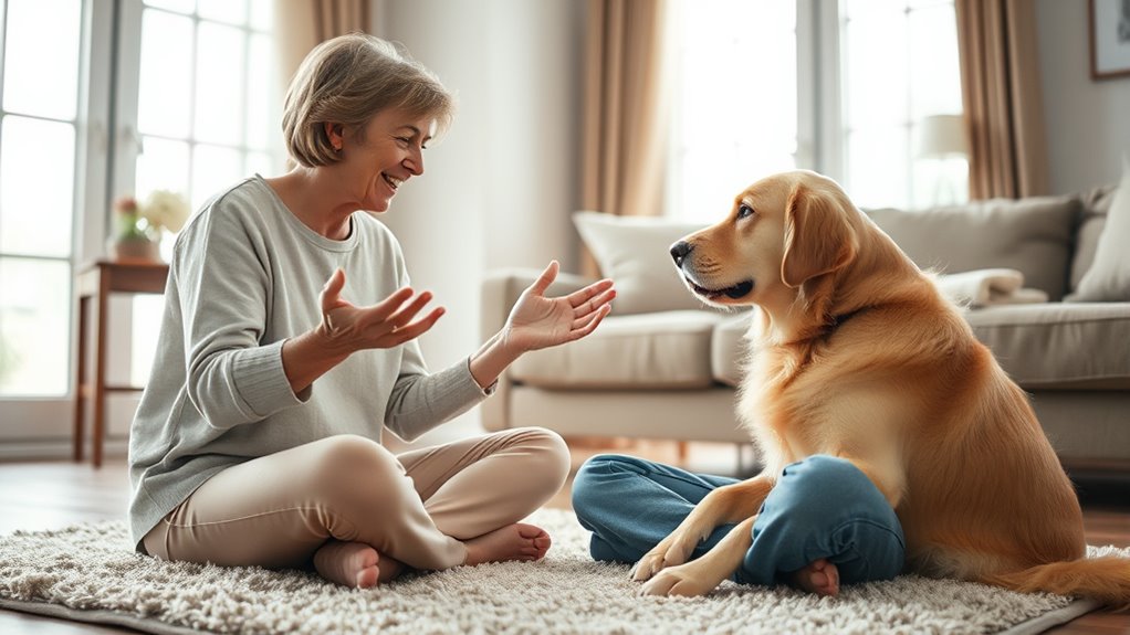 pets respond to body language