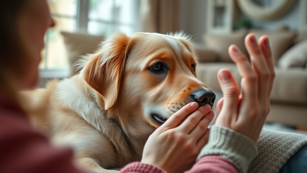 pets sensing owner cues