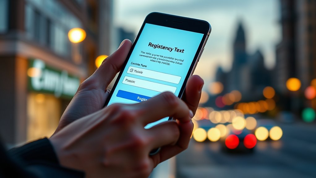 Emergency Texting Services: Registering Your Mobile 3 register for emergency alerts