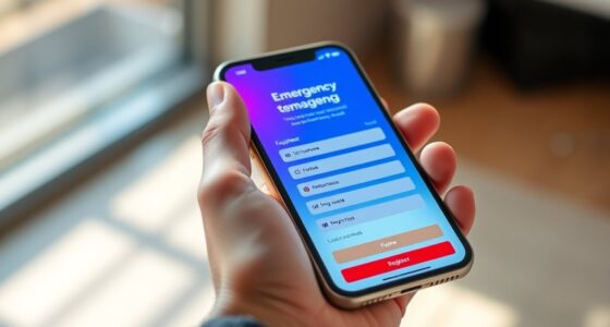 register mobile for emergency texting