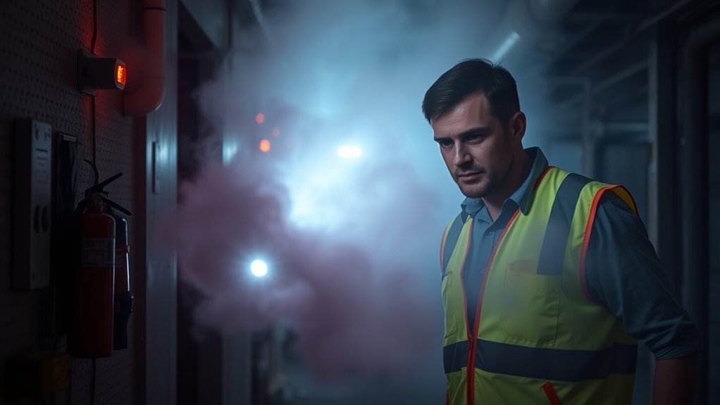 responding without hearing alarms