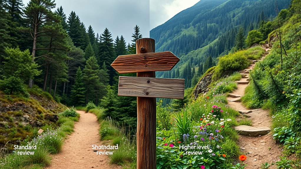 review options and levels