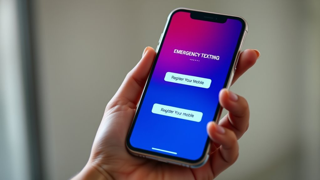 Emergency Texting Services: Registering Your Mobile 2 satellite based emergency alerts