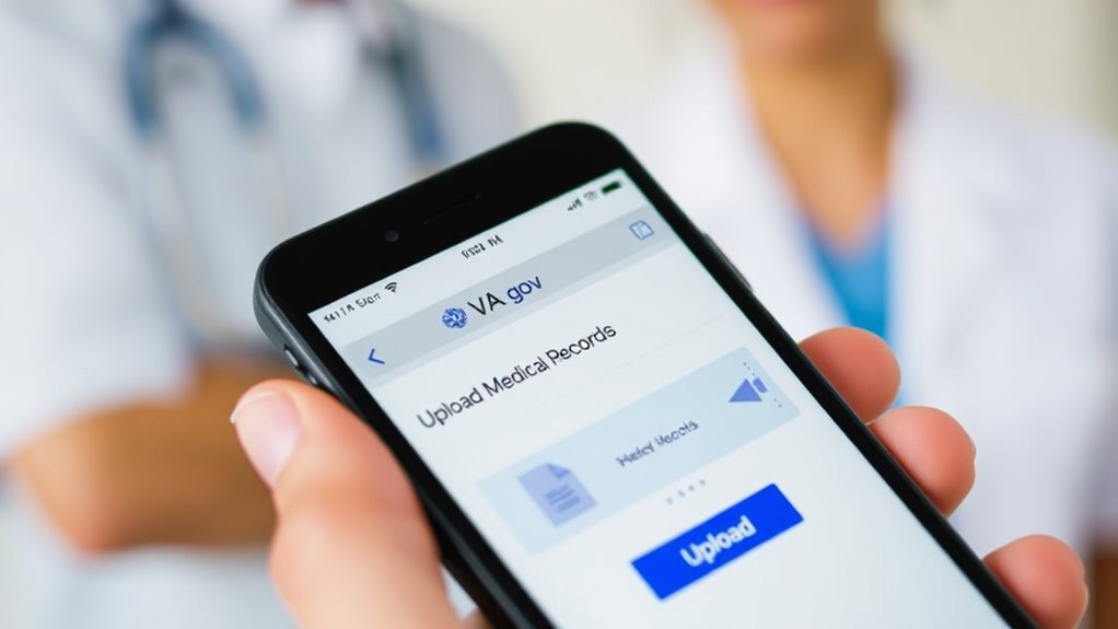 secure va medical record upload