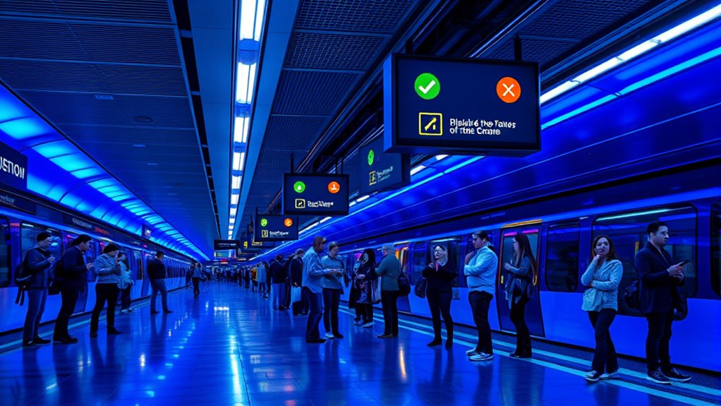 silent visual transit alerts