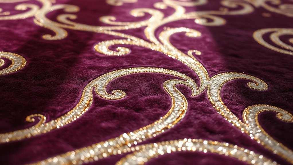 top metallic accent silk rugs