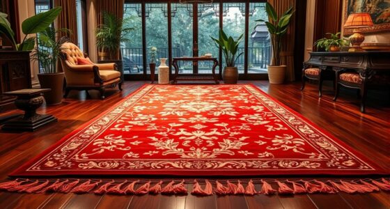 top red silk carpet selections