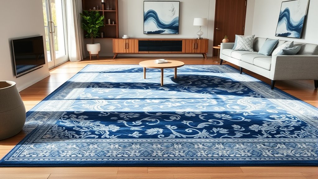 top yilong blue rugs