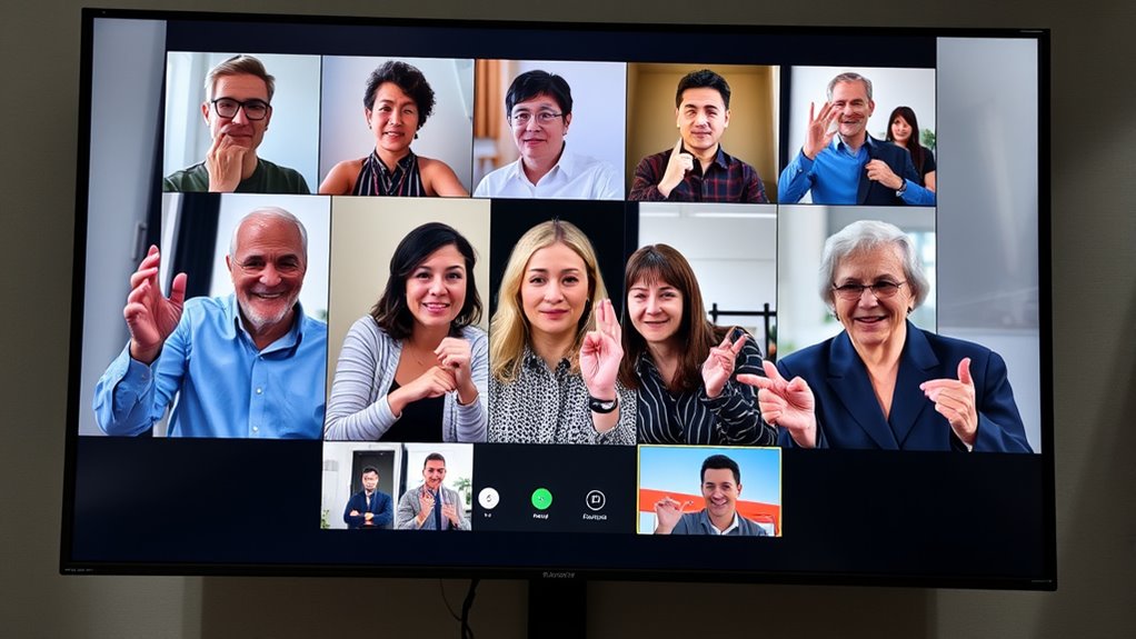 use clear visual signals