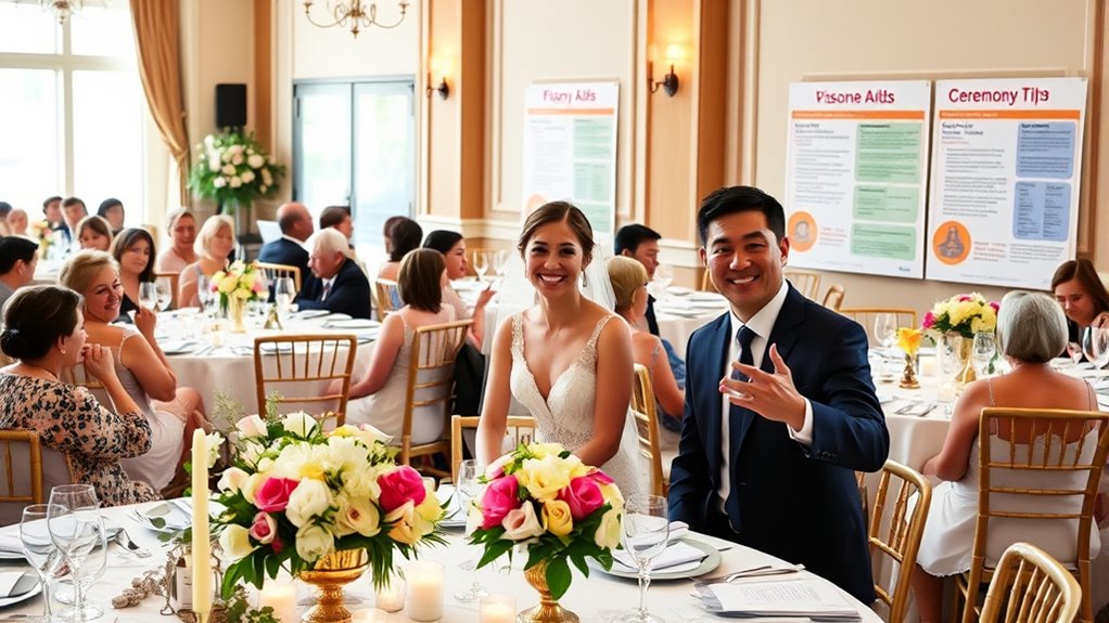 Planning a Wedding With Deaf Guests in Mind 6 use visible clear cues