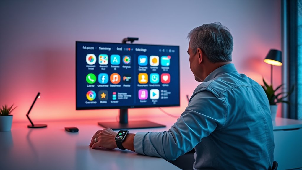 visual cues and vibration alerts